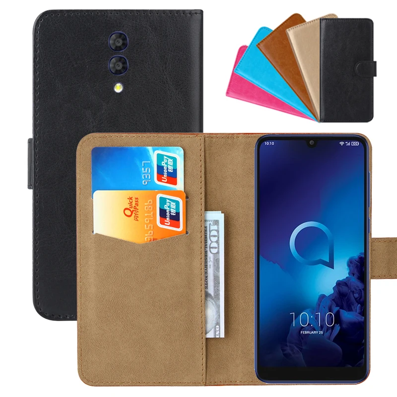 Роскошный чехол бумажник для Alcatel 3L -2019 из искусственной кожи в стиле ретро | Бамперы -32985915343