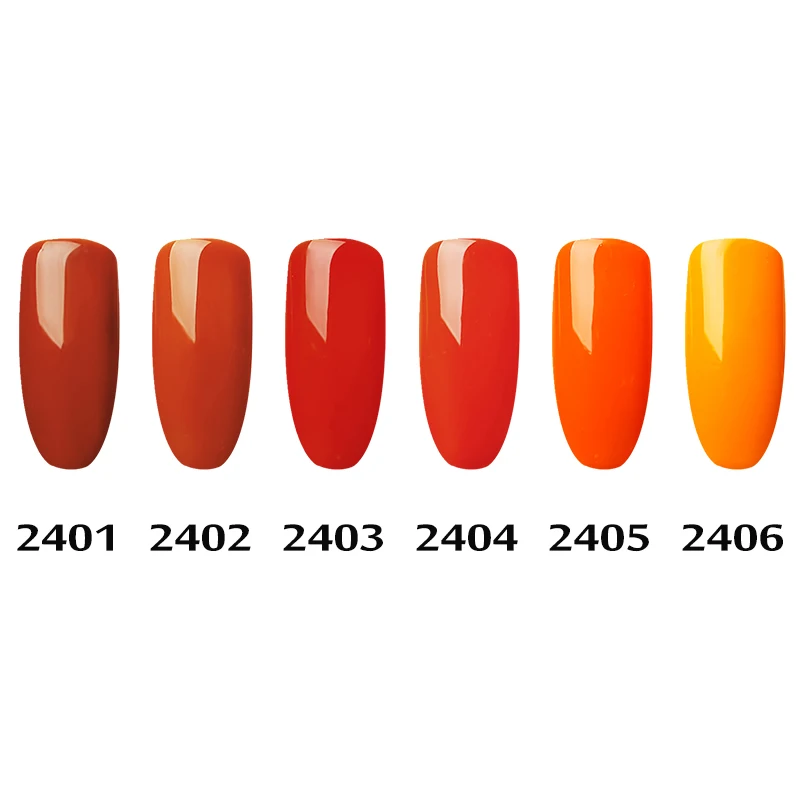 Gelfavor серия белая бутылка УФ светодиодный lemp vernis лак для ногтей оранжевый цвет