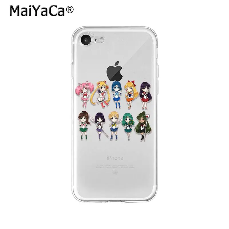 MaiYaCa аниме Сейлор Мун Девушка ТПУ мягкий чехол для телефона iPhone X XS MAX 6 6s 7 7plus 8 8Plus 5