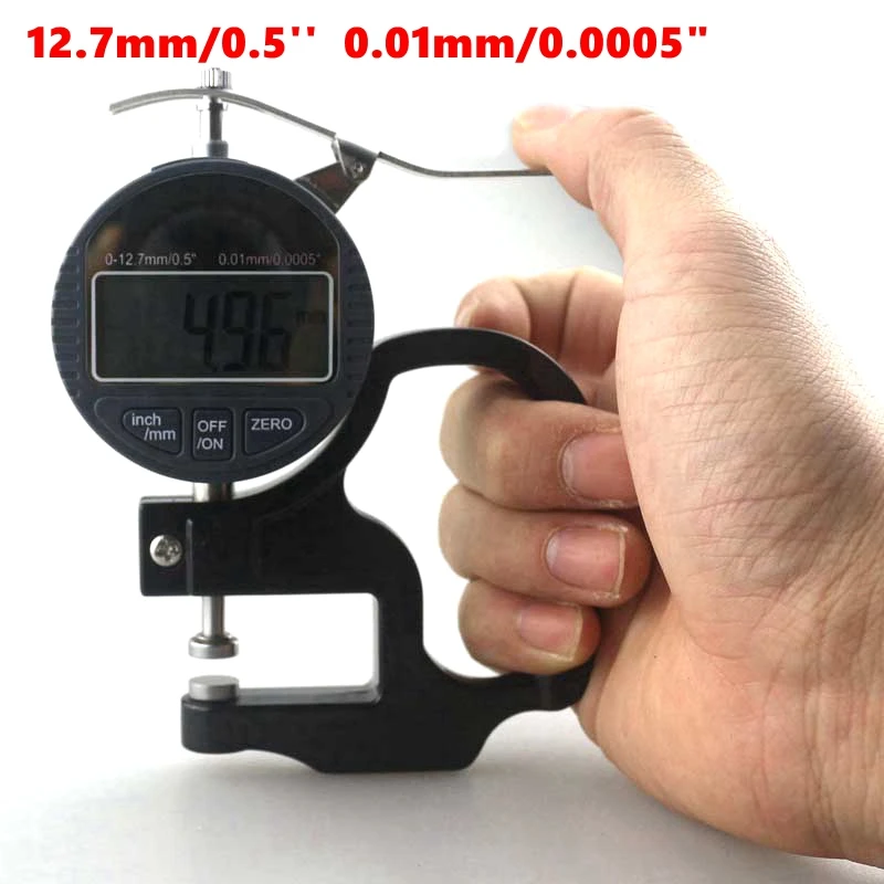 Цифровой толщиномер 12 7 мм 0 5 дюйма Электронный микрометр измерительные