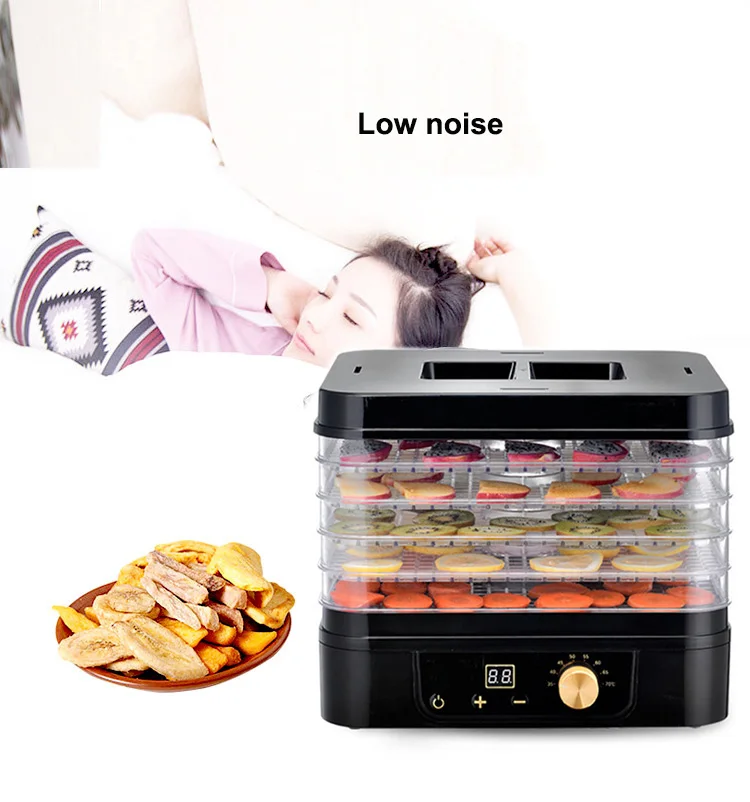 Household Food Dehydrator 220V Fruit Vegetable Meat Dehydrator Extra Long Timing Food Machine KA-D5T
