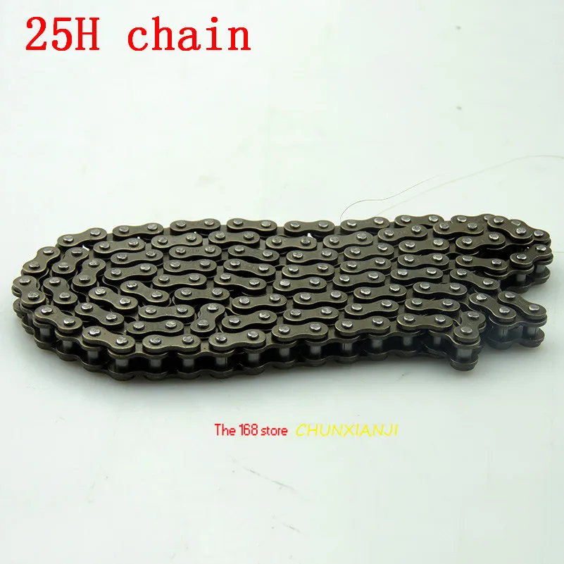 

25H chain with Spare Master Link 47cc 49cc 2 Stroke Engine ATV Quad Go Kart Dirt Pocket Mini Motor Bike Motorcycle section 144