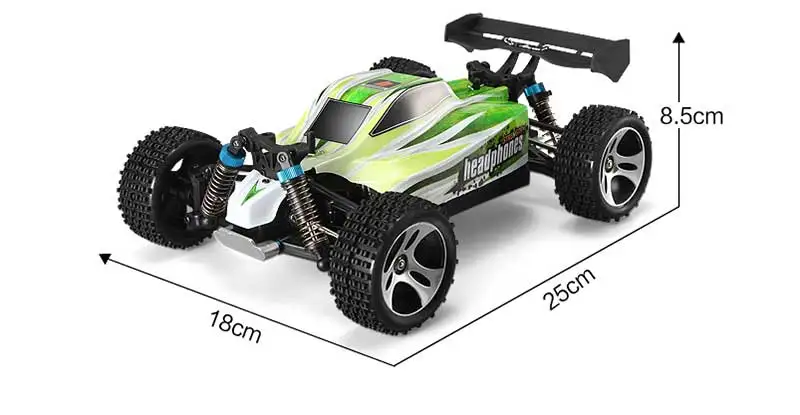 Новый модернизированный Wltoys A959-B 2 4G 1/18 масштаб 4WD RC скоростной автомобиль 70 км/ч