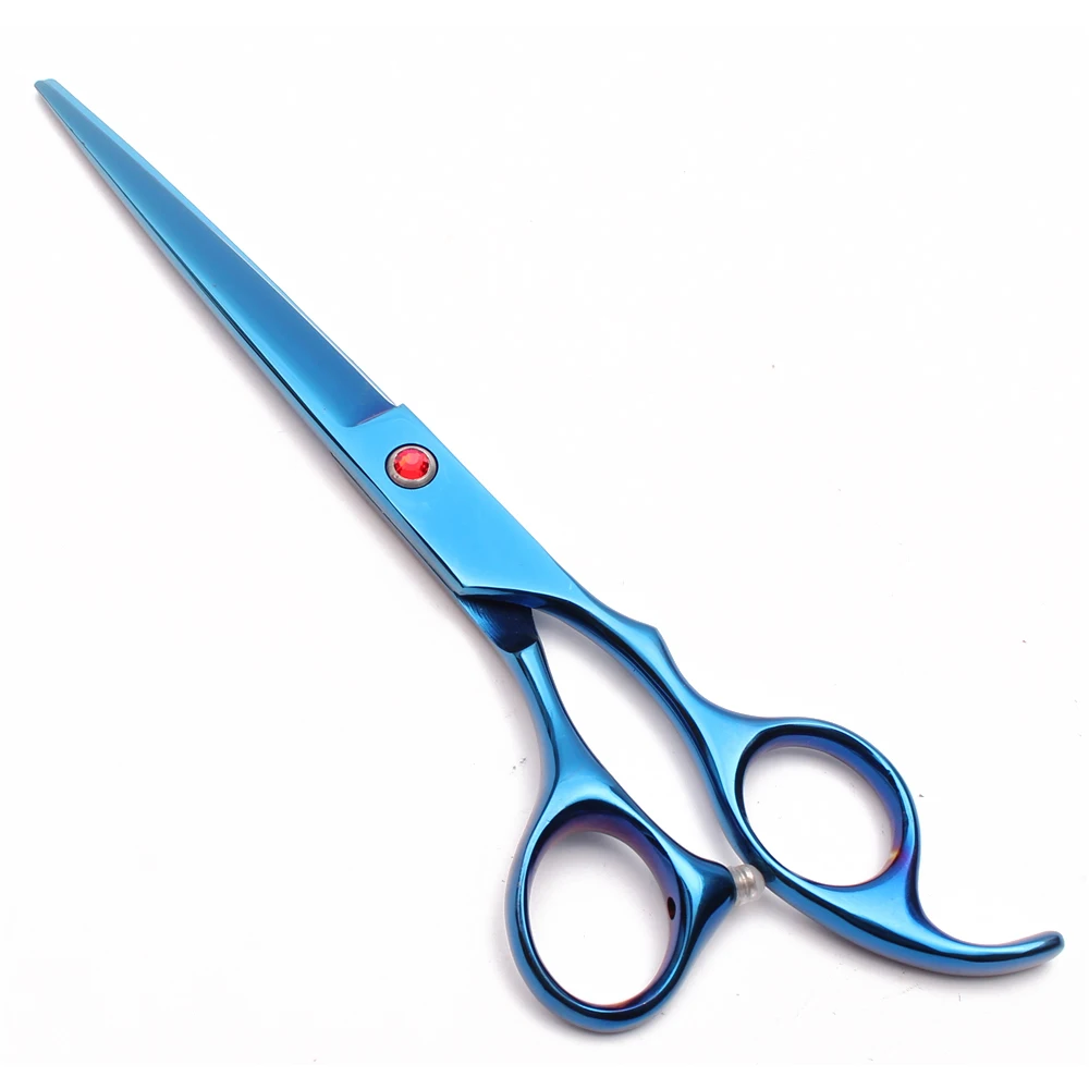 8 &quotиз нержавеющей стали настраиваемый логотип синие ножницы для животных