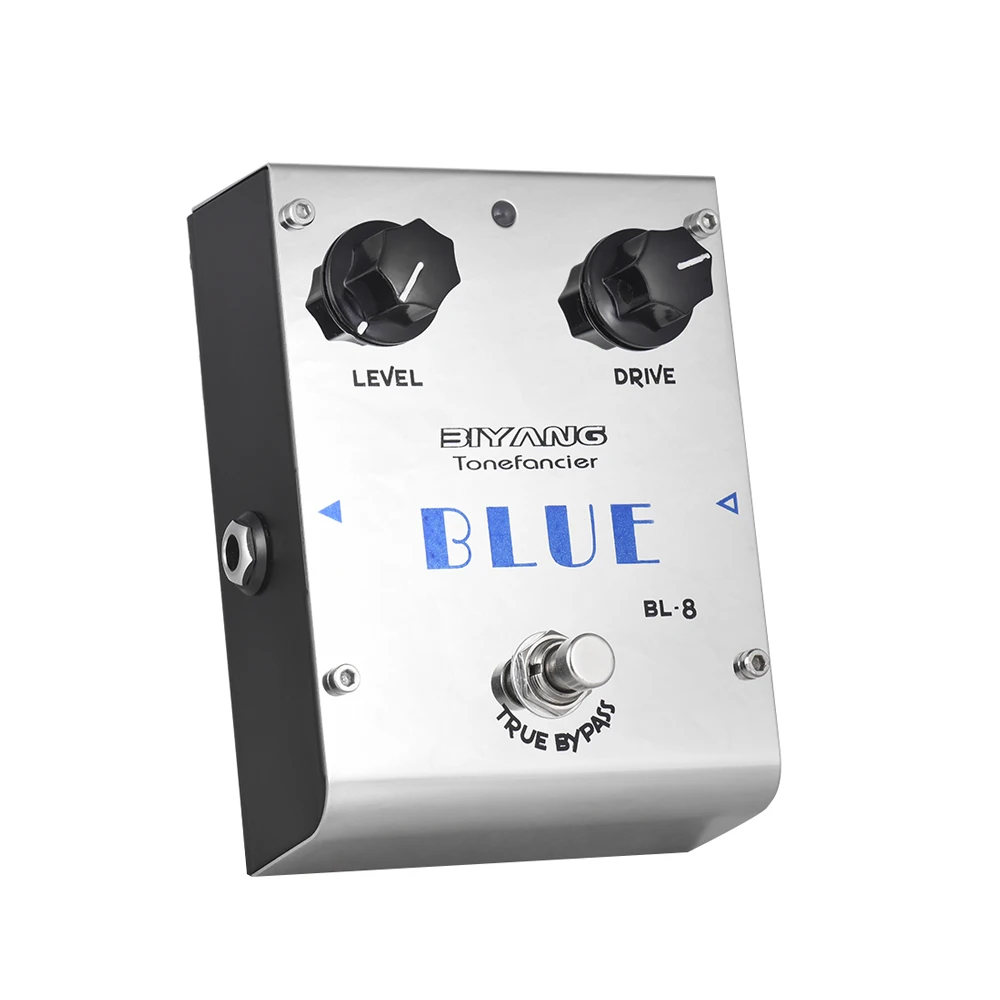 

BIYANG BL-8 педаль для гитарных эффектов серии Tonefacier Blues Overdrive педаль для гитары настоящий байпас металлический корпус для гитары аксессуары