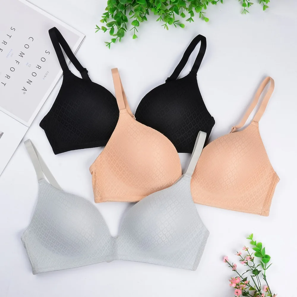 Deruilady sexy bra Новые провода бесшовные бюстгальтеры для женский бюстгальтер пуш-ап бюстгальтер однотонного цвета Простой кружевной бюстгальтер удобный сексуальный лифчик бюстгалтер женское белье бра лифчик бралетт