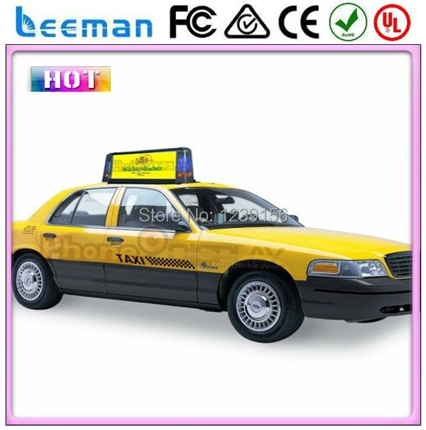 Leeman P5 Такси верхний знак и крыше автомобиля светодиодные экраны p10/p16/p20 реклама