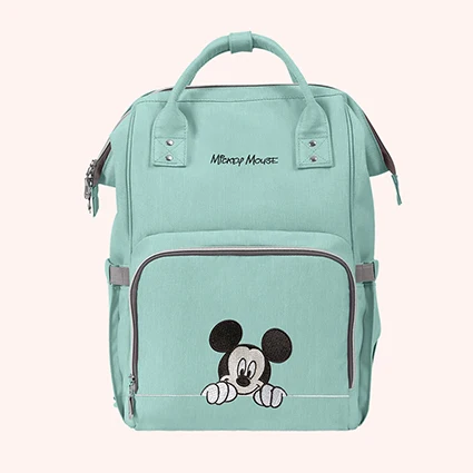 Бренд disney, сумка для подгузников для мам, сумки для мам, сумки для хранения, сумки для детских подгузников большой емкости, многофункциональный рюкзак для путешествий - Цвет: green
