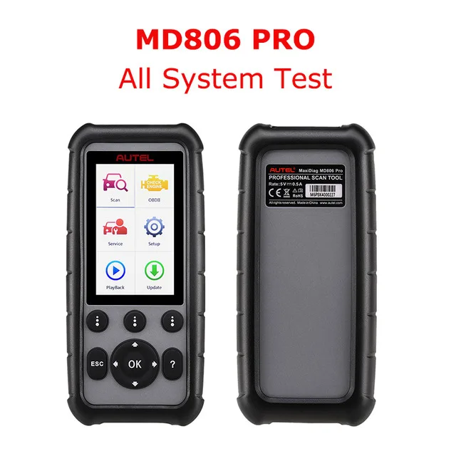 Autel MaxiDiag MD806 и MD806 Pro OBD2 автомобильный диагностический инструмент OBD 2 автоматический сканер полная система диагностики PK MD802 MD805 - Цвет: MD806Pro Full System