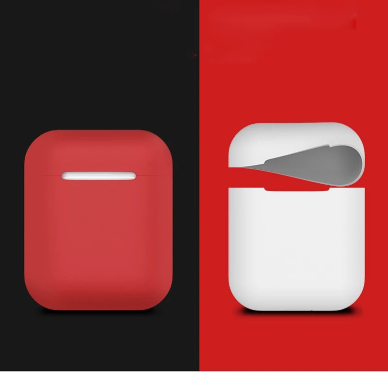 Мягкий гибкий жидкий силиконовый чехол для наушников для Airpods 1 2 с пылезащитной заглушкой противоударный защитный чехол для наушников для Airpods