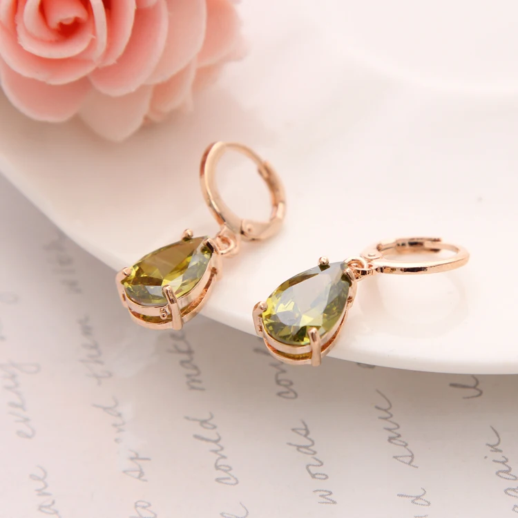 Модные Длинные овальные висячие серьги ZHOSHI для женщин серьги-подвески золотого