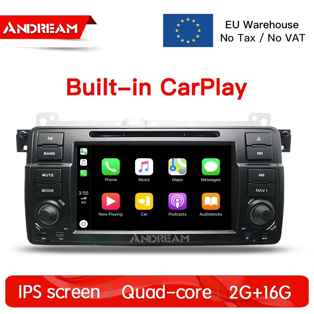 Android 7 1 четырехъядерный 2G + 16G CarPlay автомобильный dvd плеер для Audi A4 S4 B7 B6 2002 2008 Wifi gps