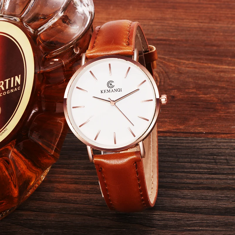 Мужские часы ультра-тонкие модные Montre Homme деловые часы Мужские кварцевые часы римские мужские часы relojes