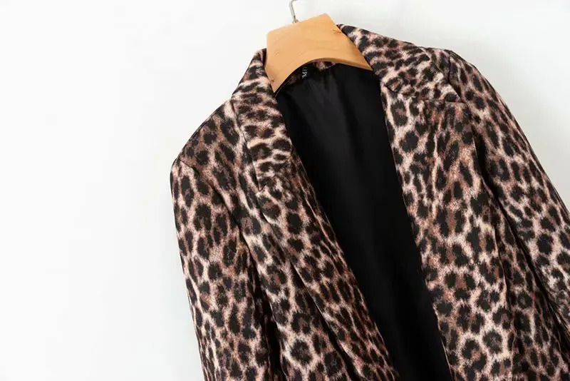 Liva Leopard Printed Winter Coat Women Wool blend warm winter coat women outerwear manteau femme hiver | Женская одежда