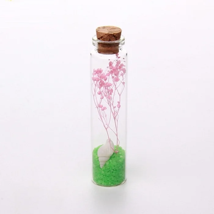 

22ml Empty Clear Glass Drift Bottle with Wooden stopper 22*90mm Sample Vials Storage Containers for Wedding Gift shown