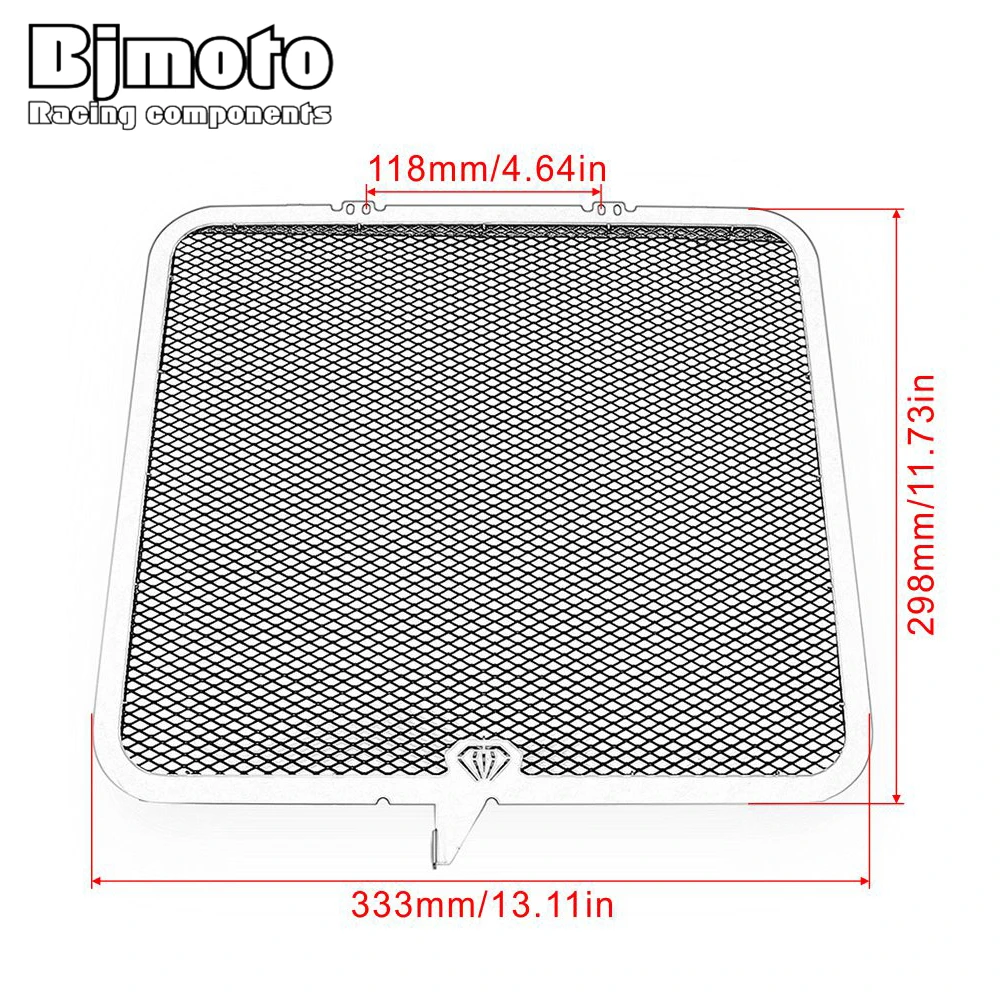 

BJMOTO Motorcycle Front Radiator Guard Grill Grille Cover Protector For Kawasaki ZX6R 2013 2014 2015 2016 2017 2018
