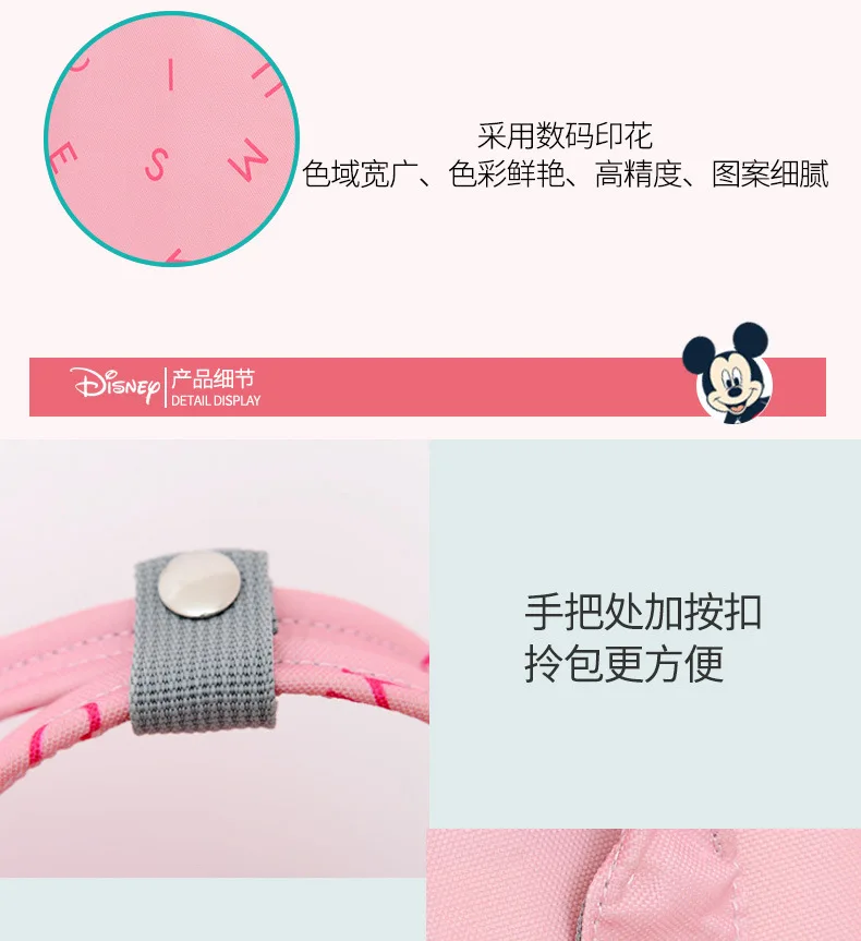 Disney Микки Мумия сумка большой емкости для путешествий на открытом воздухе материнский Детский рюкзак на плечо многофункциональная молочная пеленка сумка рюкзак