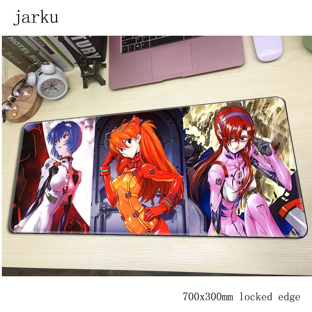 Evangelion Коврик для мыши геймер 700x300 мм notbook коврик для мыши большой игровой коврик для мыши большой подарок на Хэллоуин коврик для мыши ПК Настольный коврик