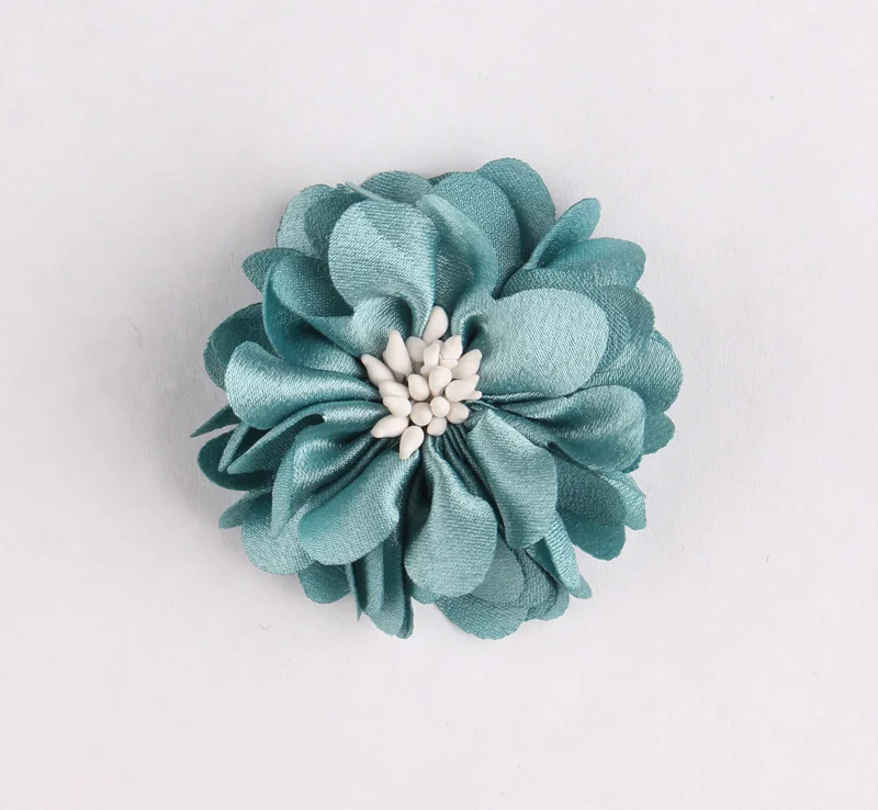 (120 шт./лот) Высококачественная ткань складные матовые цветы Искусственный шифон