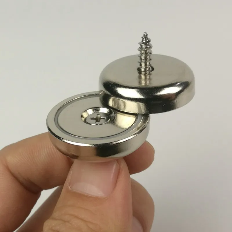 4 шт. D32mm мощный неодимовый магнит для чашки потайной крепежное отверстие винт в комплекте магнитное круглое основание крепежа или дверная защелка
