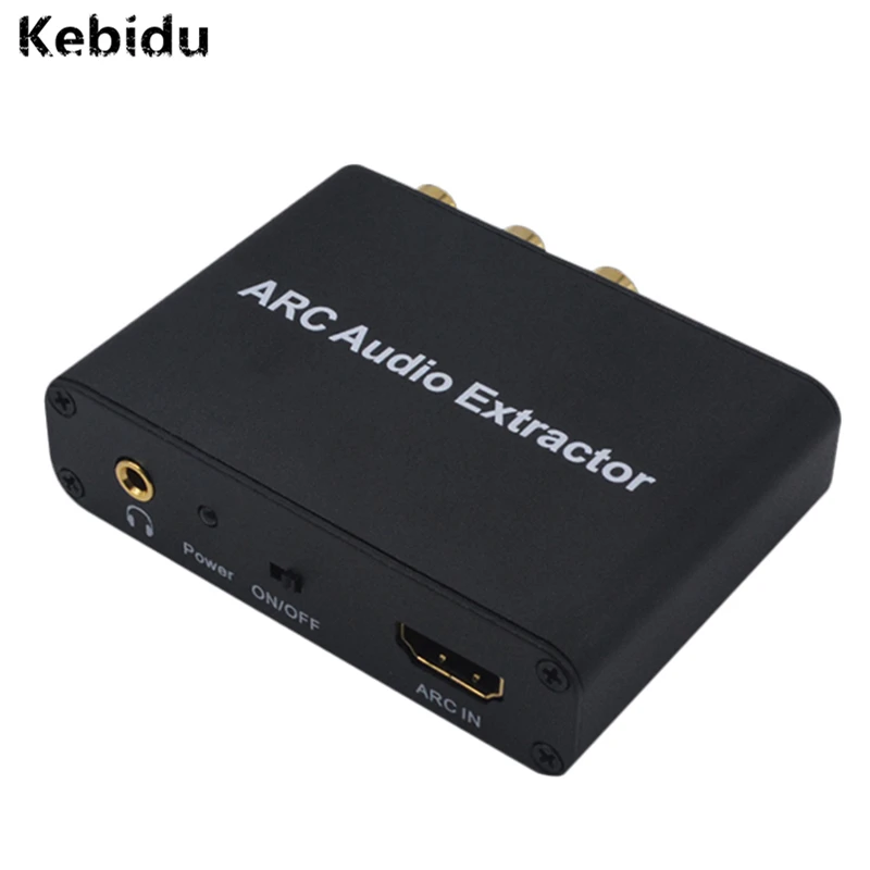 Kebidu ARC аудио экстрактор HDMI совместимый адаптер с цифровым оптическим TOSLINK SPDIF