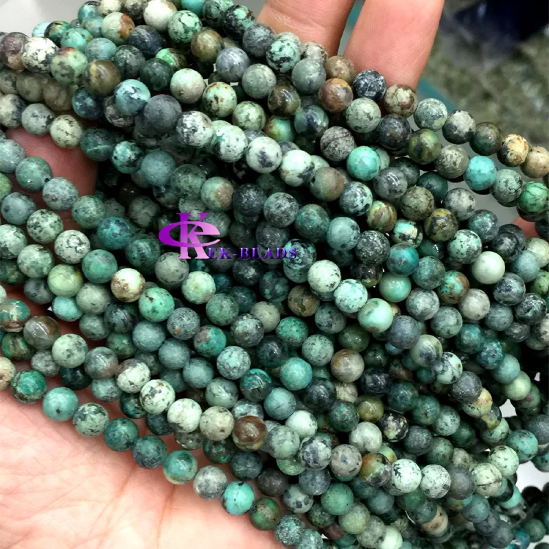 Оптовая продажа круглые бусины из натурального камня синего и зеленого цвета