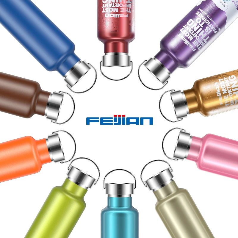 FEIJIAN 600 ml термос Портативный Термальность чашка вакуумная фляга из нержавеющей стали изоляции бутылка для напитков Поддержка настройки под индивидуальные нужды