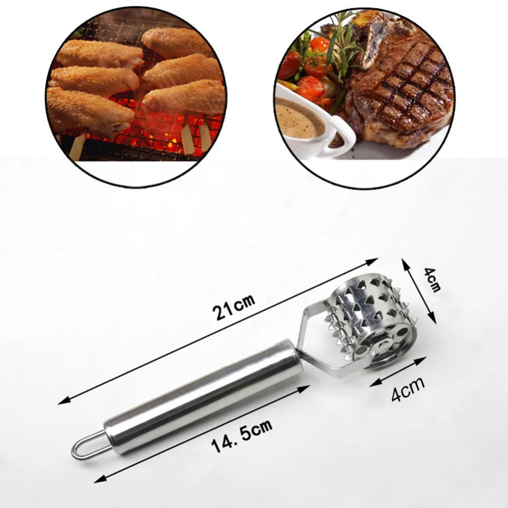 Кухонный артефакт 304 из нержавеющей стали для мяса, роликовые инструменты, тендерайзер для мяса омаров, фарш, стейк, домашняя кухня, гаджет для приготовления пищи