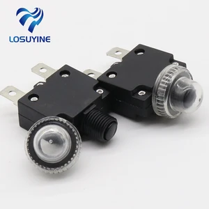 Термовыключатель защита от перегрузки Кнопка 3A,4A,5A,6A ,7A,7.5A,8A,10A,15A,18A,20A,25A ,30A автоматический выключатель + водонепроницаемая крышка