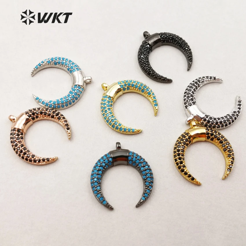 MP016 Мода полумесяц Подвески с искрящимися поверхностями Высокое качество