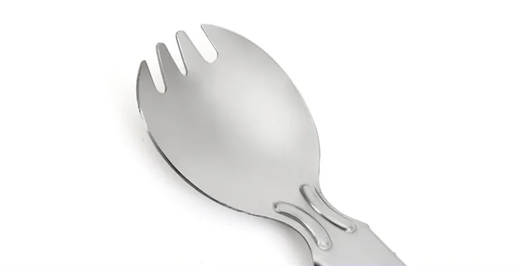 100 шт Портативная Складная ложка из нержавеющей стали спортивная вилка амфибия