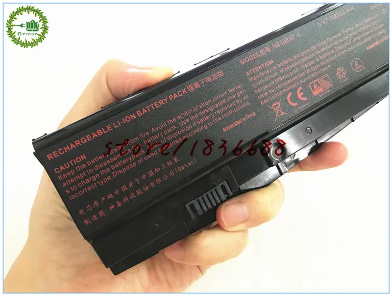 GYIYGY 10 8 В 47Wh 4200 мАч N850BAT 6 Аккумулятор для ноутбука Clevo N850S N870HC N850CH N850HJ N870HJ 87