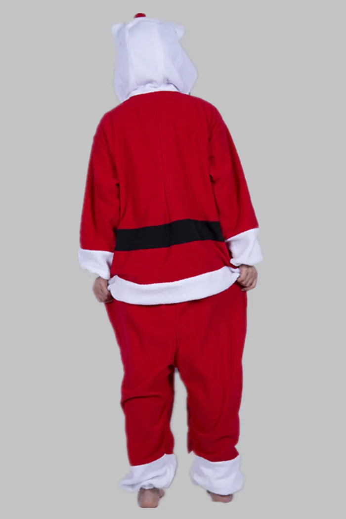 Рождество руно аниме для взрослых унисекс Cat и рисунок Hello Kitty пижамы Sleepsuit Все в
