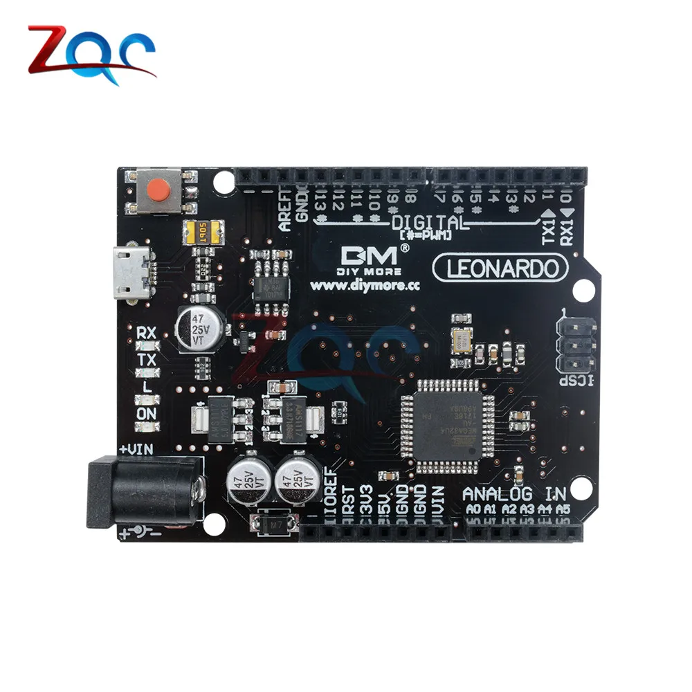 ATMEGA32U4 ATMEGA32U4-AU Leonardo R3 модуль для Arduino макетная плата Pro Micro USB 3 В 5 в 16 МГц PWM канальный