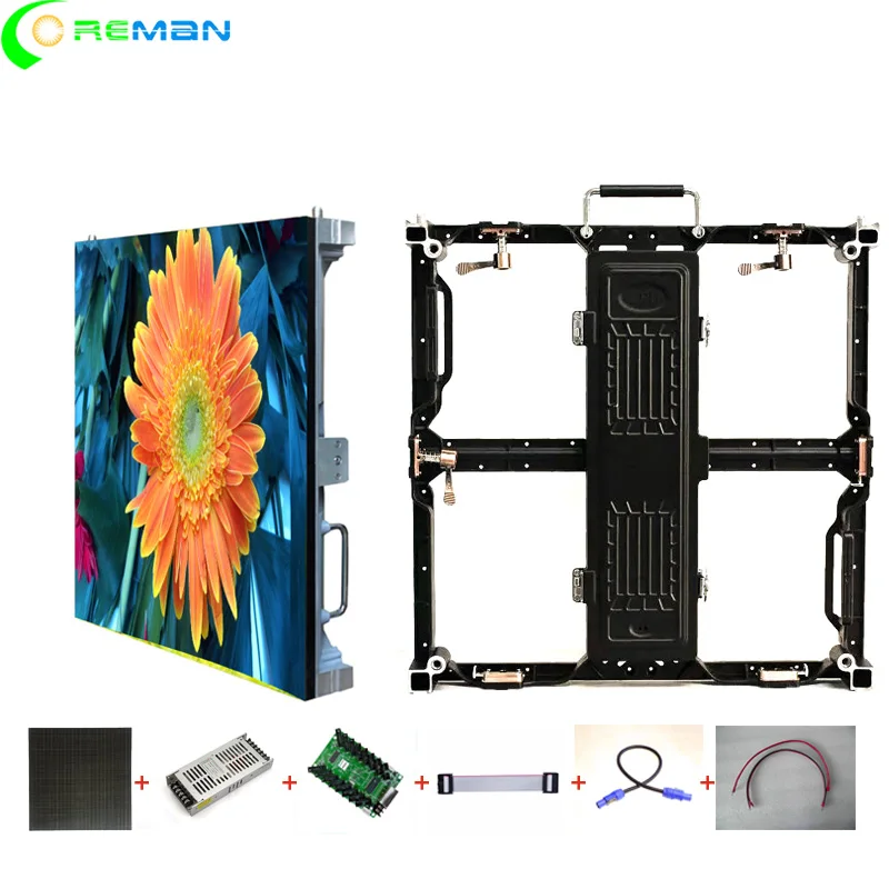 Низкая цена P3.91 P4.81 indoor 500x500 500x1000 тонкий Pantalla светодиодный Светодиодный Алюминий