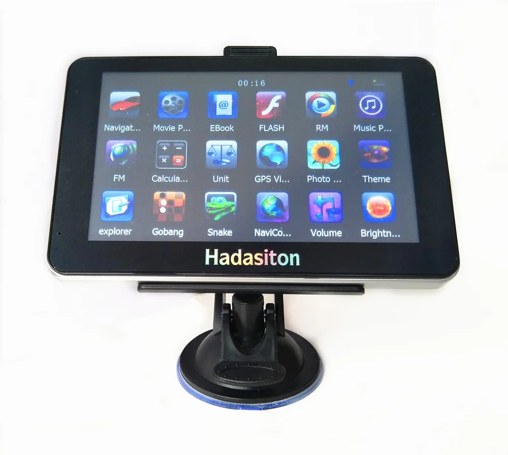 5 дюймовый автомобильный gps навигации HD800 * 480 256 M/8 GB Sat Nav CPU800M Wince6.0 + FM передатчик