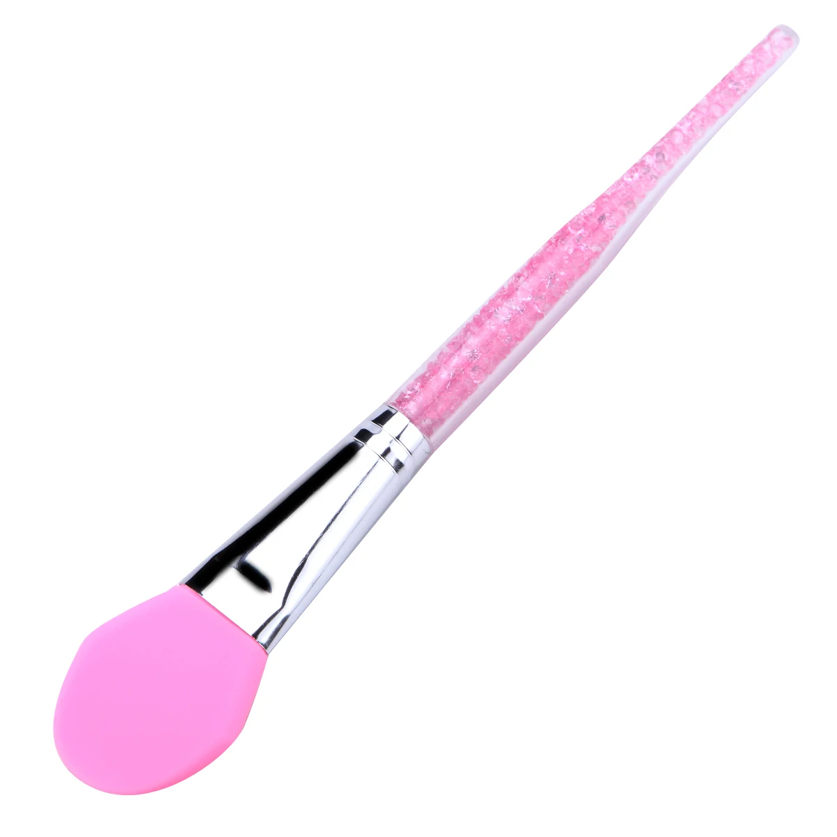 pink Силиконовые стразы маска Кисть лица макияж глаз сна грязи для самостоятельного приготовления мороженого смешивая, уход за кожей, Красота тонального крема инструмент для макияжа бровей - Handle Color: pink