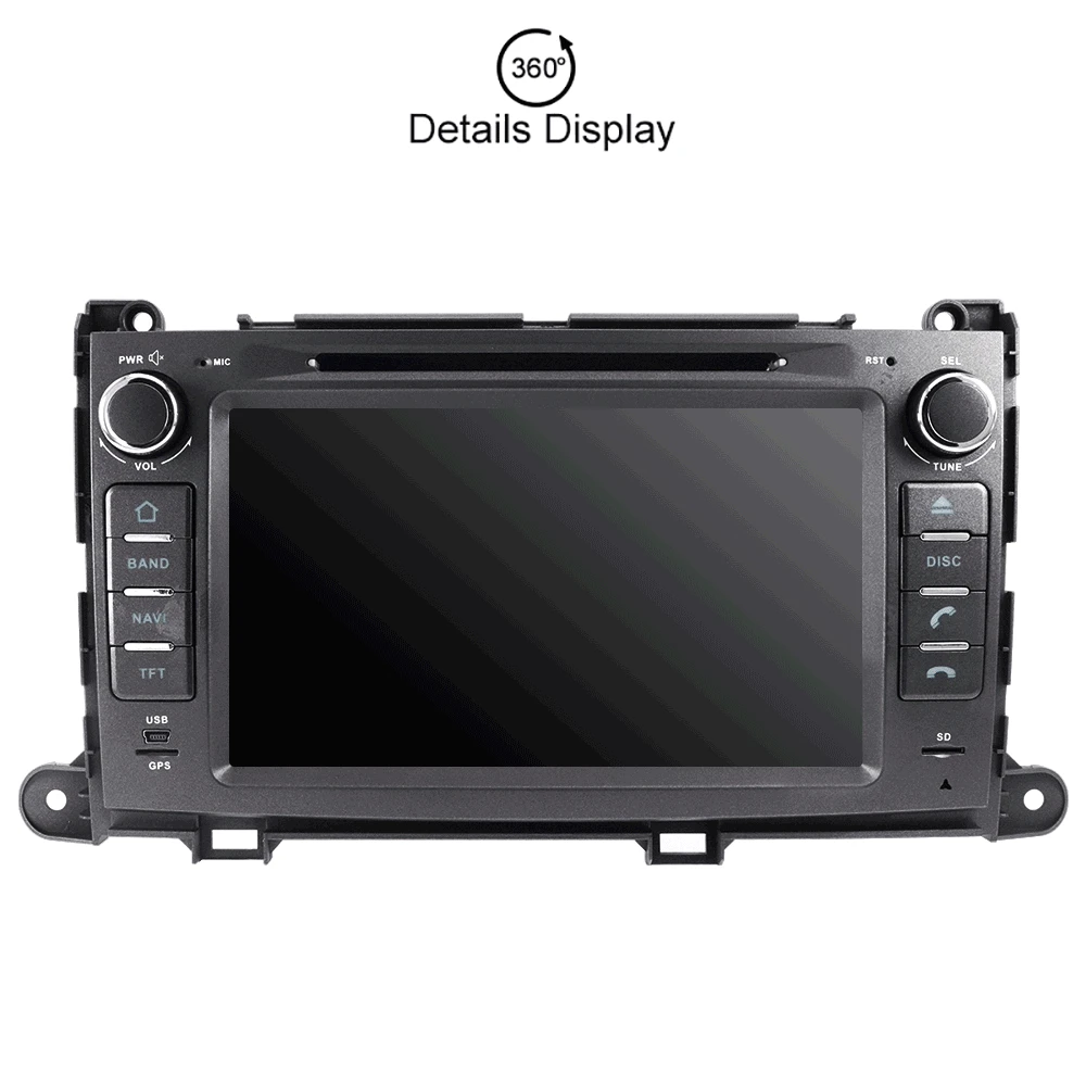 Автомобильный DVD плеер с GPS навигацией для Toyota Sienna 2010 2015 автомобильное аудио
