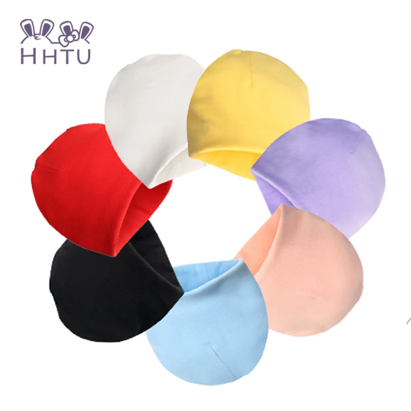 Зимняя Осенняя вязаная крючком Детская шапка HHTU для девочек и мальчиков