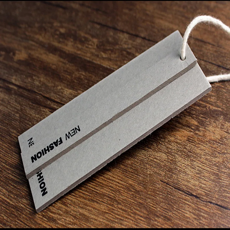 

Custom 1500G thickness Cement card Clothing Tags Hang Tags