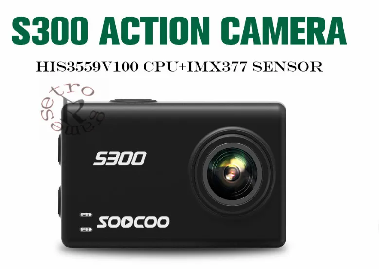 Экшн камера SOOCOO S300 4K 30 кадров/с сенсорный ЖК дисплей 2 35 дюйма дистанционное