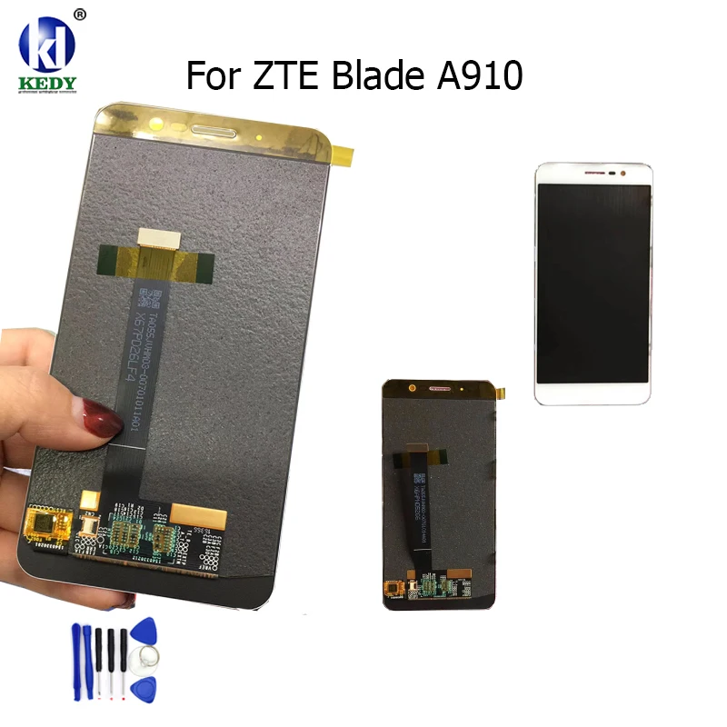 For ZTE Blade A910 BA910 LCD Display With Touch Screen Digitizer Assembly Original New Free Shipping Tools | Мобильные телефоны и