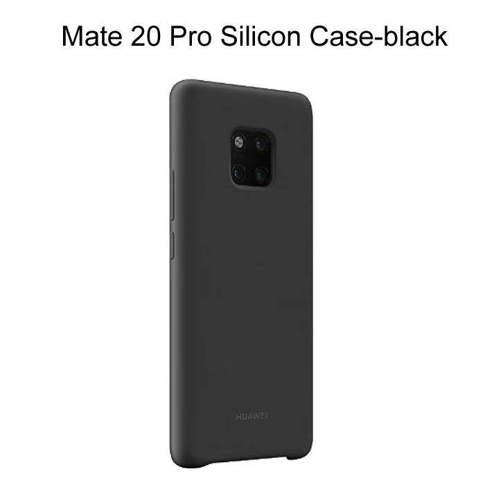 mate 20 pro case blk Чехол для huawei mate 20, Официальный силиконовый мягкий защитный чехол для задней панели huawei mate 20 Pro чехол mate 20 силиконовый чехол - Цвет: mate 20 pro case blk