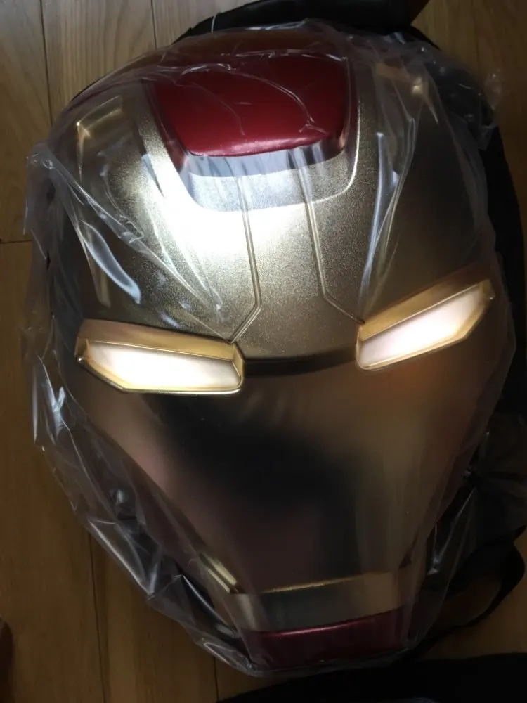 La Max Za бренд Marvels Мстители Железный человек 3D освещение рюкзак ABS Косплей Сумка