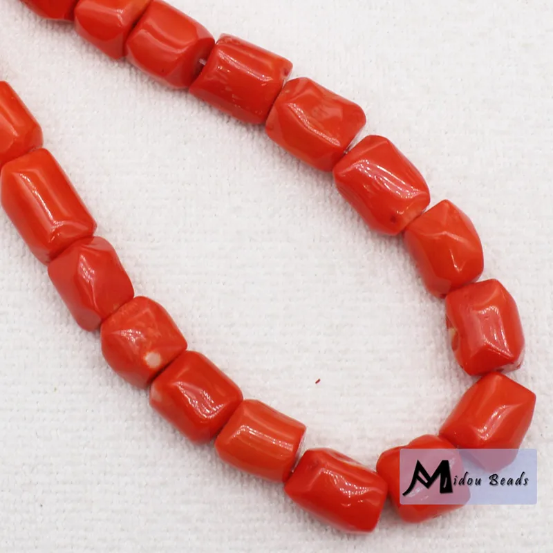 Бесплатная доставка! 10 14 мм оранжевый Коралл произвольной формы бусины 15 &quot/38 см