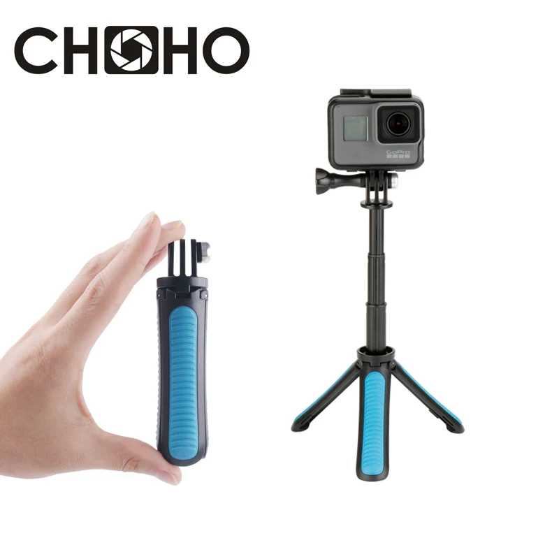 Selfie Stick Mini Tripod Self Handheld Extendable Pole Monopod Stand for Gopro HERO 10 9 8 7 6 Xiaoyi 4K Lite SJCAM Accessories