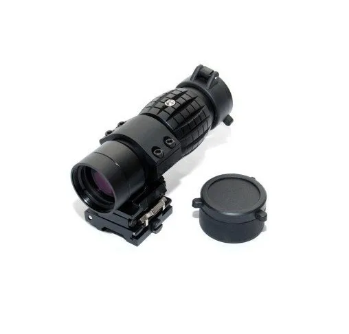 Охотничий Тактический 3X лупа прицел с откидывающейся на сторону креплением для 20