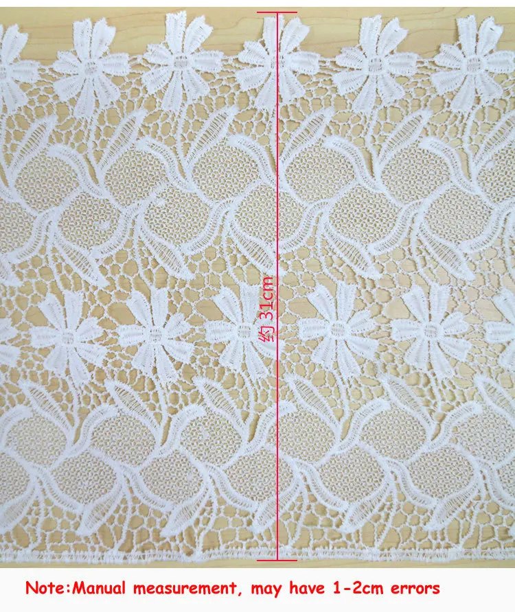 Новые Оптовые 31 см ширина вышивка шелк молока кружевной отделкой для одежды