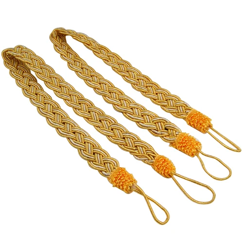 Пара коротких ковриков веревка галстук декоративный холдбэк шнур драпировка