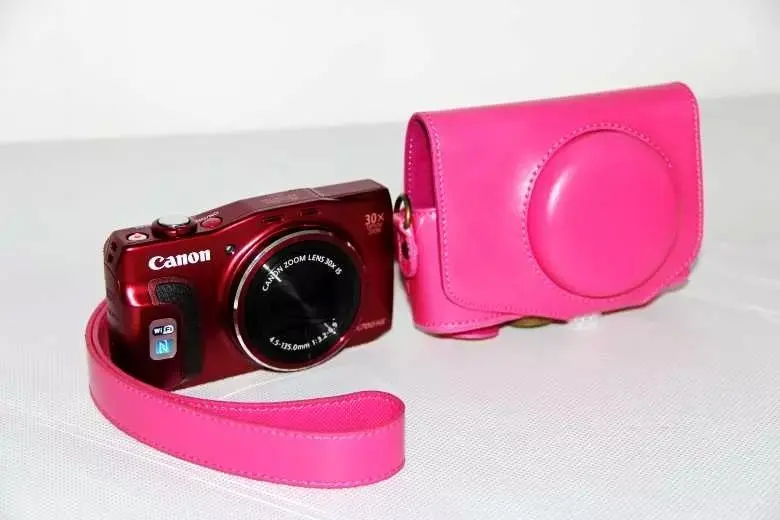 Чехол из искусственной кожи для камеры Canon SX720 SX700 HS SX710 SX700HS SX710HS с плечевым ремнем |